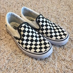 Vans checkered slip-ons